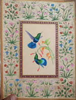 Flower bird painting